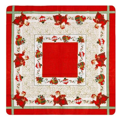 Square cotton and polyester tablecloth 150cm x 150cm