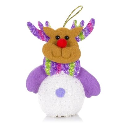 Christmas tree pendant with reindeer LED lighting.