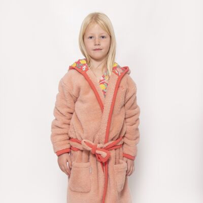 Lemon Grove - Conjunto de regalo de lujo para pijama con botones y bata para niñas