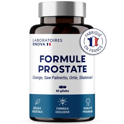 PROSTATE FORMULA | Squash, Saw Palmetto, Nettle, Shatavari | Retention, Flow, Frequency | 60 Capsules | Made in France | Dietary supplement