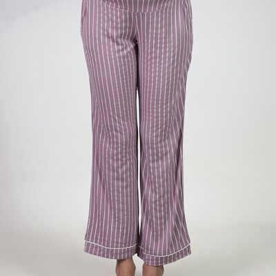 Pantalon de pyjama long à rayures