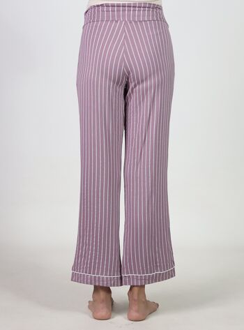 Pantalon de pyjama long à rayures 4