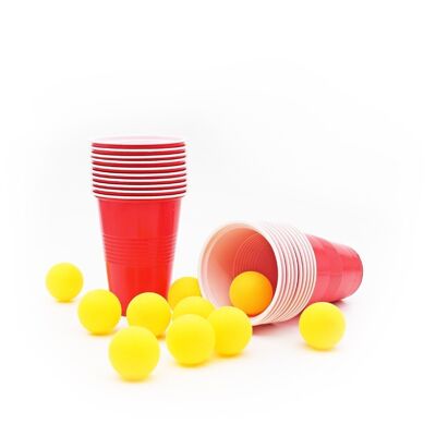Beer Pong game with 20 cups and 10 balls