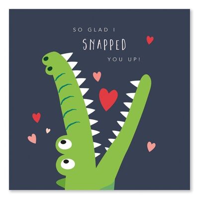 Snappy Crododile Valentine's Card