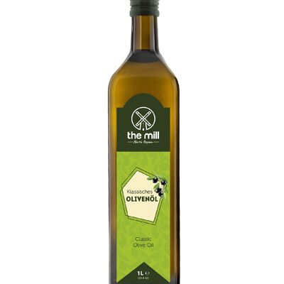 The Mill Classic Olive Oil Glass Bottle - 1 L