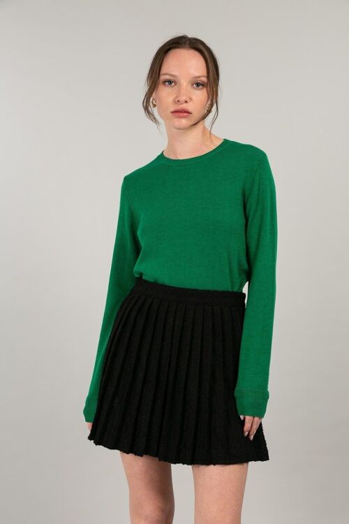 PAIGE - Pull col rond VERT