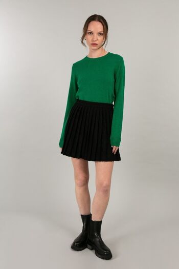 PAIGE - Pull col rond VERT 4