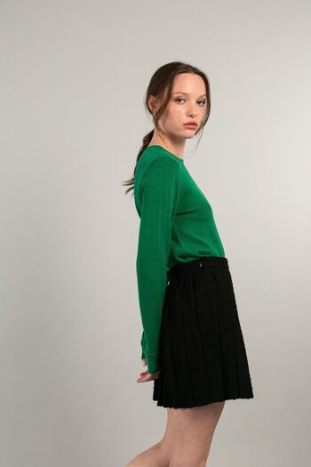 PAIGE - Pull col rond VERT 5