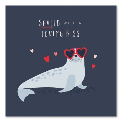 Quirky Seal Valentine's Card