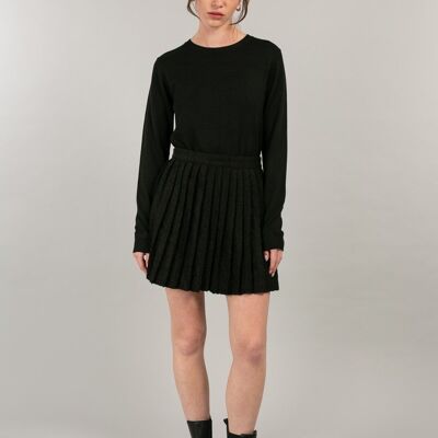 PAIGE - BLACK round-neck sweater