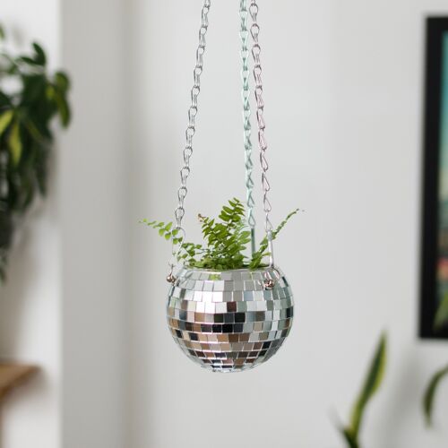 Disco Ball Hanging Planter (4in)