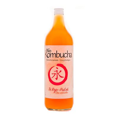 Tè rosso Pu Erh BioKombucha 1L di vetro