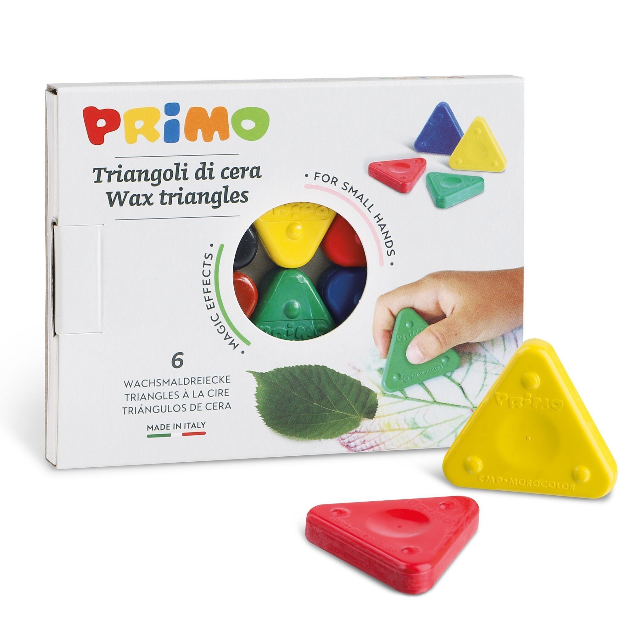 Wax triangles, super resistant, 6 colours