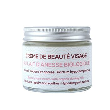 Crème beauté visage au lait d'ânesse biologique - 50ml - OLEANAT 3