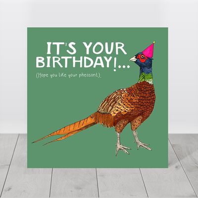 Pheasant Birthday Card