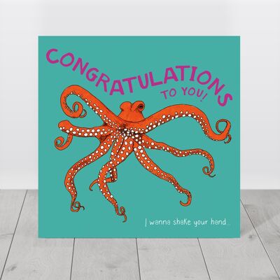 Octopus congratulations card