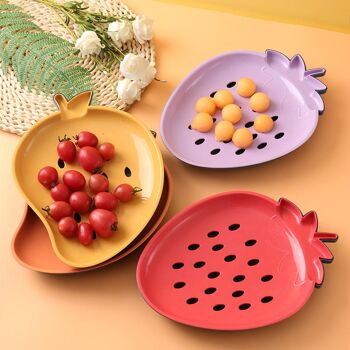 Assiette enfant | mangue | fraise | assiette enfant colorée | accessoires de cuisine 1