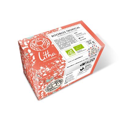 Rooibos Tropical Ecológico - Caja De 20 Infusiones