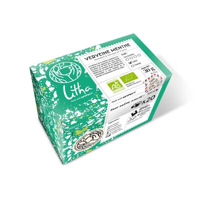 Organic Mint Verbena Infusion - Box Of 20 Infusettes
