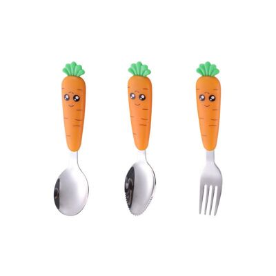 Cutlery set children | carrot design | kids | cutlery | set of 3