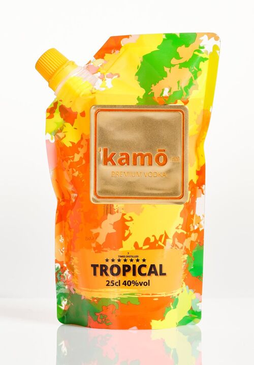 Premium Vodka, Kamo GO Tropical, 25cl, 40& alc vol
