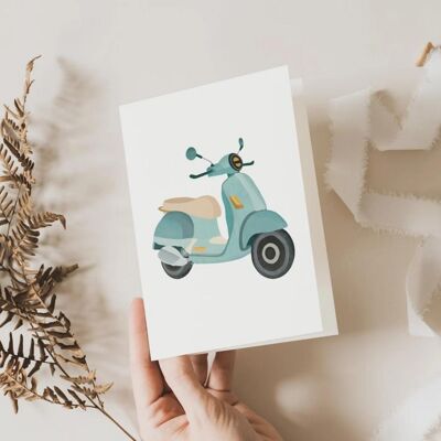 Greeting Card - Scooter Italy