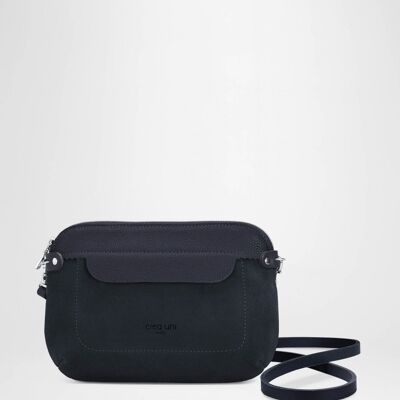 Alice calfskin flap (M) navy