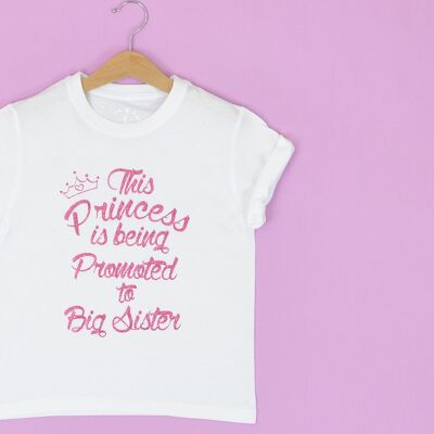 Princesa promovida a Big Sister Camiseta para niños
