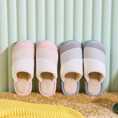 Ladies fluffy slippers / slippers | velvet | flannel | non-slip sole