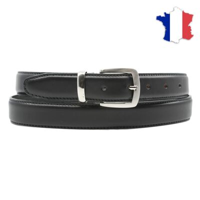 Full grain leather belt made in france FR6665