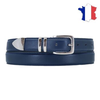 Ceinture en cuir pleine fleur fabriqué en france FR702 6