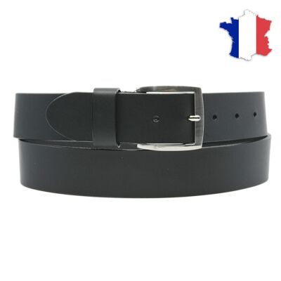 Full grain leather belt made in france FR802