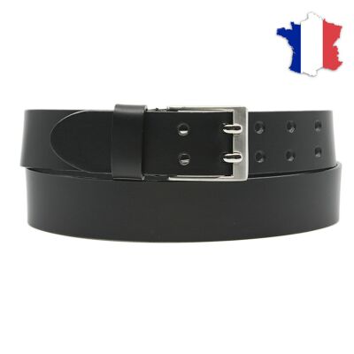 Full grain leather belt made in france FR804