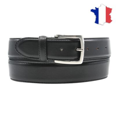 Full grain leather belt made in france FR6683