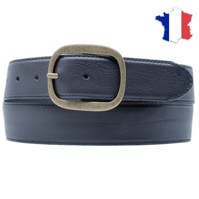 Full grain leather belt made in france FR305