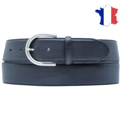 Full grain leather belt made in france FR307