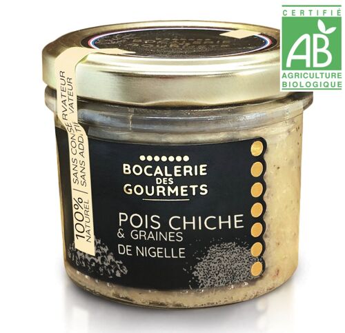 Tartinable de légume Pois chiche & graines de nigelle - Bio