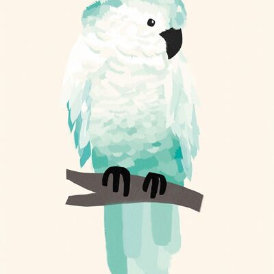 Michelle Carlslund - Poster - 50 x 70 - Green Cockatoo