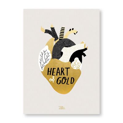 Michelle Carlslund - Poster - 50 x 70 - Heart of Gold