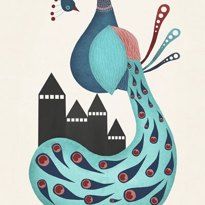 Michelle Carlslund - Poster - 30 x 40 - Peacock