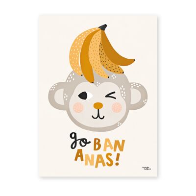 Michelle Carlslund - Poster - 30 x 40 - Go Bananas