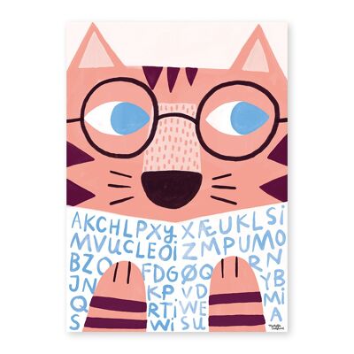 Michelle Carlslund - Poster - 30 x 40 - Reading Tiger