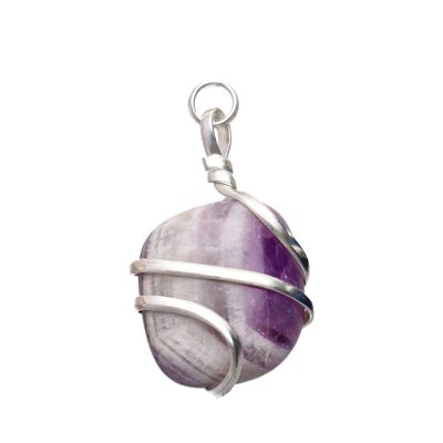 Amethyst Pendant with Spiral