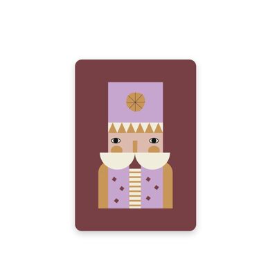 Postcard The Nutcracker - Burgundy, Eco-Conscious Card