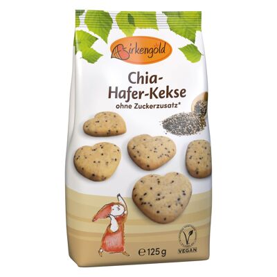 Birkengold Chia Oat Biscuits with Xylitol 125 g
