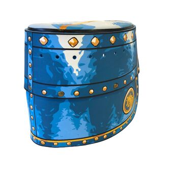 Casque de chevalier noble, bleu 3