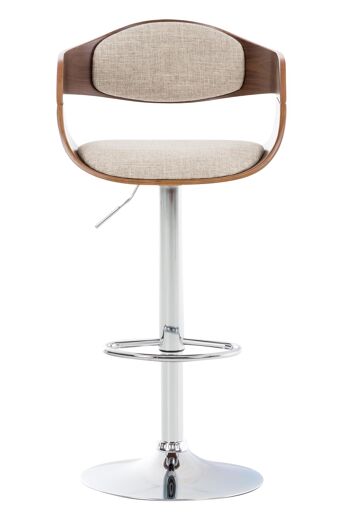 Tabouret de bar Zingarello Tissu Noyer 10x48cm 1