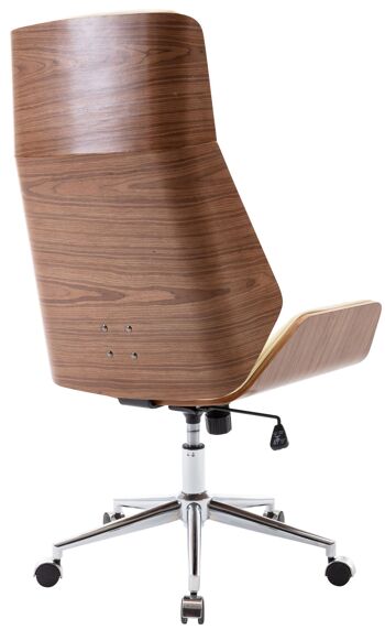 Charvensod Chaise de bureau Cuir artificiel Noyer 16x63cm 4