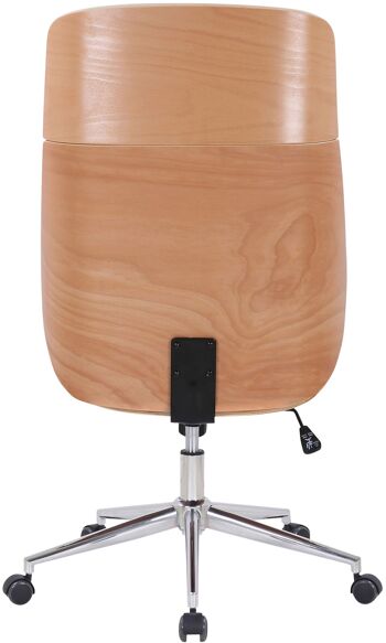 Acquappesa Chaise de bureau Cuir artificiel Blanc 18x66cm 4