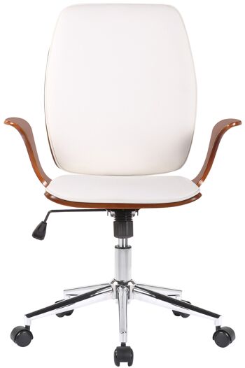 Pellezzano Chaise de bureau Blanc 13x68cm 2